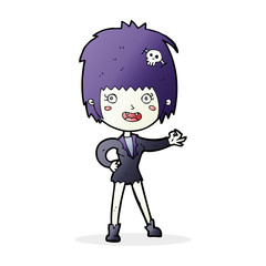 cartoon vampire girl
