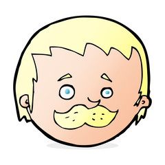 cartoon man with mustache