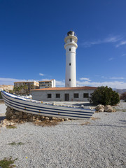 Leuchtturm Faro de Torrox bei Los Lanos, Urb. Centro International, Andalusien, Spanien, Europa © David Brown