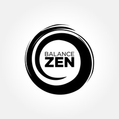 Premium Zen, Balance Energy, Abstract Circle | Stock Illustration