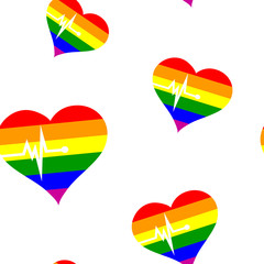 Seamless background with Gays icons for your design