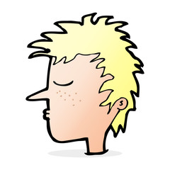 cartoon male face