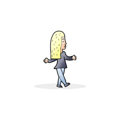 cartoon woman shrugging shoulders