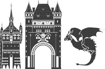 Worms_Deutschland_Skyline_Silhouette_Dom_Nibelungen_Stadt_Drache   © FUGE Freiburg
