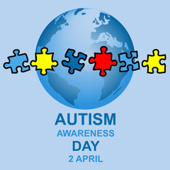 Autism awareness day design