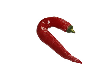 Chili pepper isolated on white 