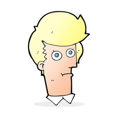 cartoon staring face