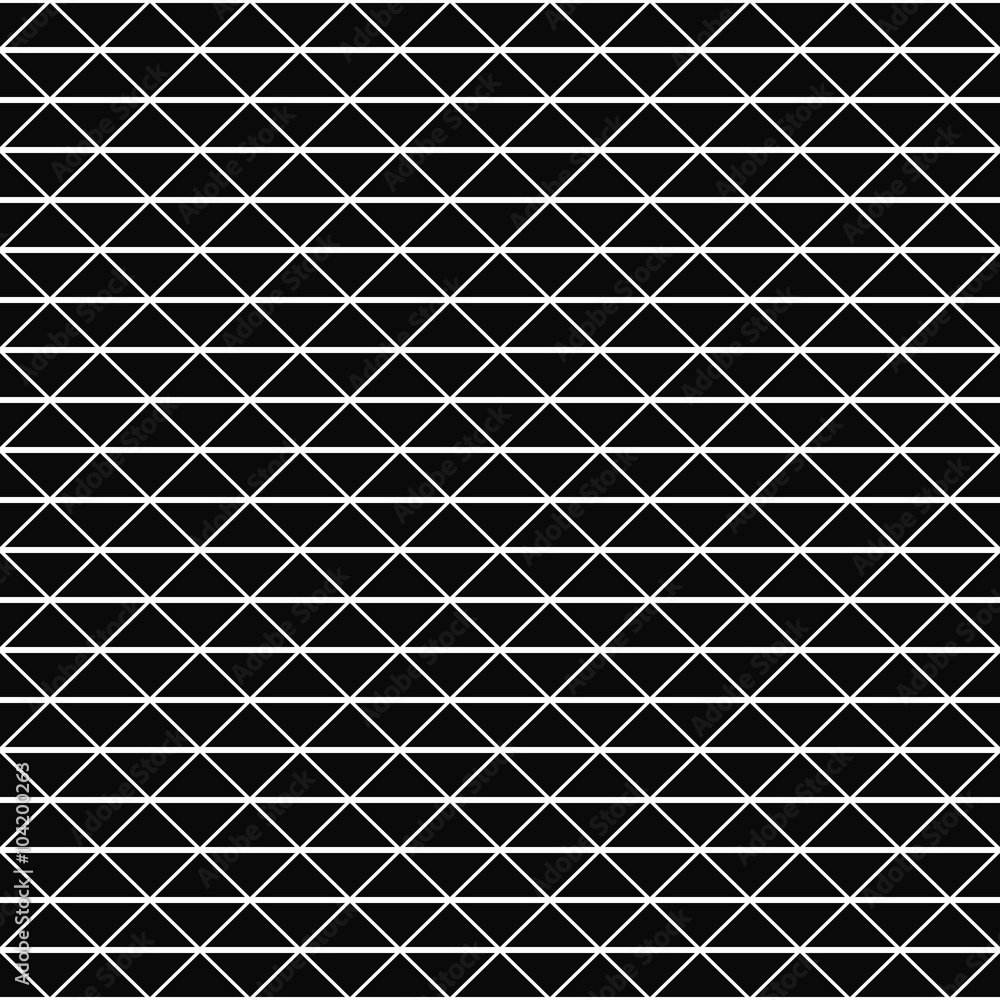Poster repeating monochrome vector triangle pattern