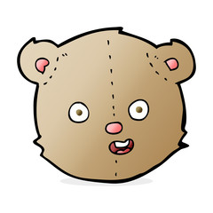 Obraz premium cartoon teddy bear head