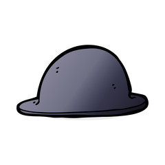 cartoon old bowler hat