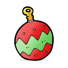 cartoon christmas bauble