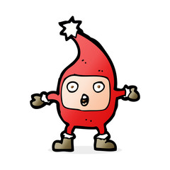 cartoon funny christmas creature