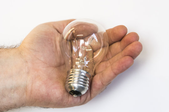 bulb in a hand
