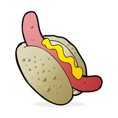 cartoon hotdog