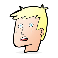 cartoon unhappy face