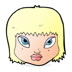cartoon annoyed face