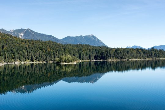 Water reflections on Lake Eib