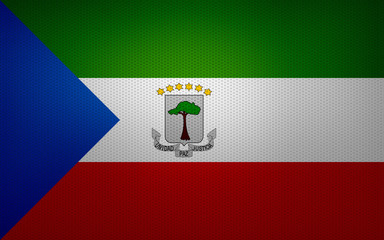 Closeup of Equatorial Guinea flag