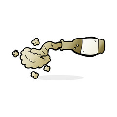 cartoon spilled beer