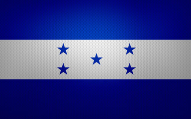 Closeup of Honduras flag