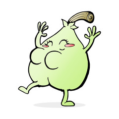 a nice pear cartoon