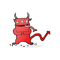 cartoon little demon