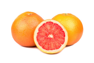 Grapefruit with half