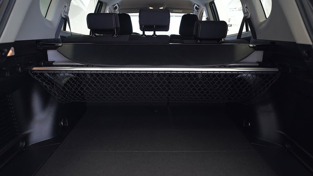 Empty trunk of the car