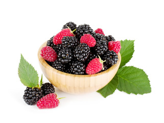 Blackberry and raspberry