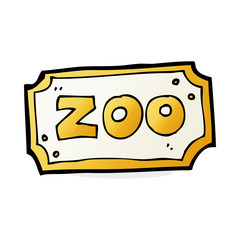 cartoon zoo sign