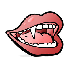 cartoon vampire mouth