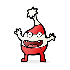 cartoon funny christmas creature