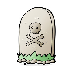 cartoon grave