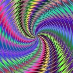 Abstract colorful illustration of hypnotic bright spiral - 104206894