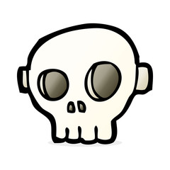 cartoon spooky skull mask