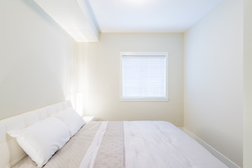Fototapeta na wymiar Beautiful and modern home and hotel bedroom interior design.