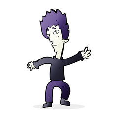 cartoon vampire man
