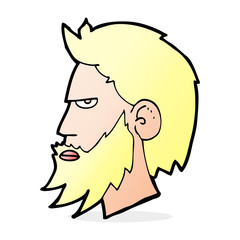 cartoon man with beard