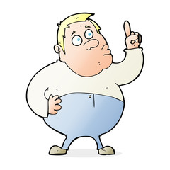 cartoon man asking question