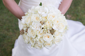 Bride Holding a Bouquet