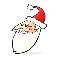 cartoon santa face