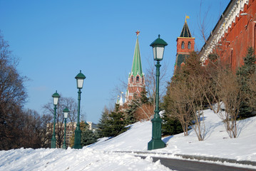Moscow Kremlin. Color photo.