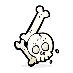 cartoon halloween bone number