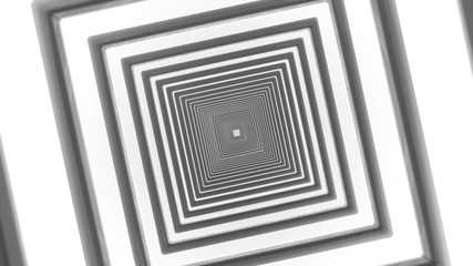 abstract futuristic square yellow corridor