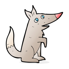 cartoon wolf cub
