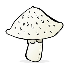 cartoon wild mushroom