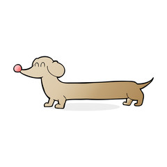 cartoon dachshund