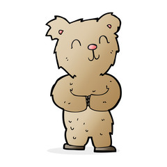 cartoon happy little bear