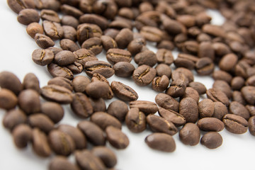 Granos de café tostado