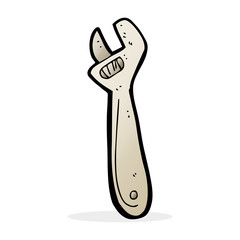 cartoon adjustable spanner